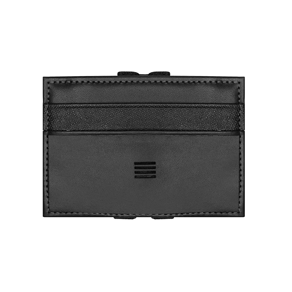 Carteira Mágica Masculina Em Couro Preta - VITRAL