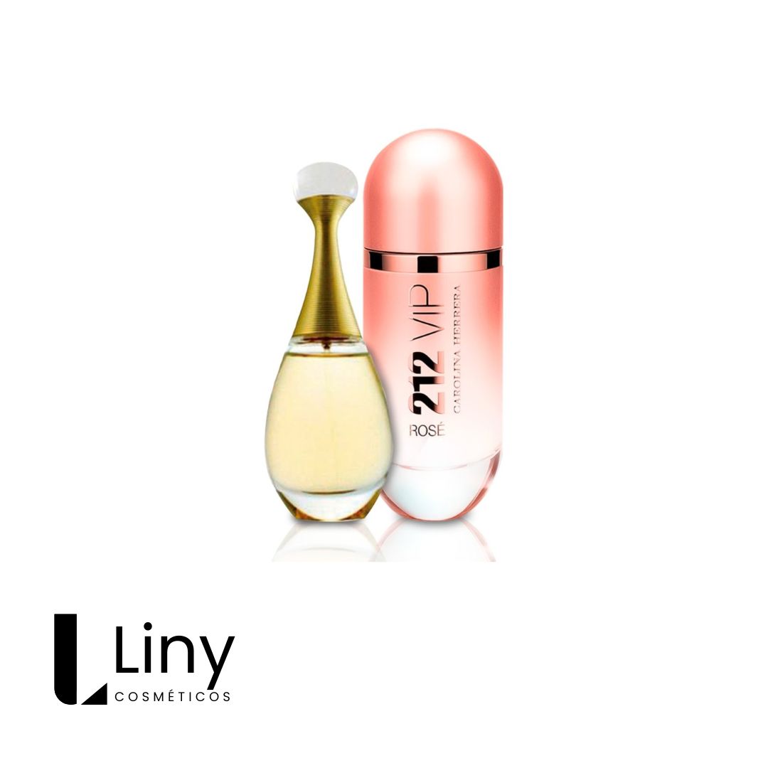 Combo de Perfumes Jadore & 212 VIP Rosé Feminino