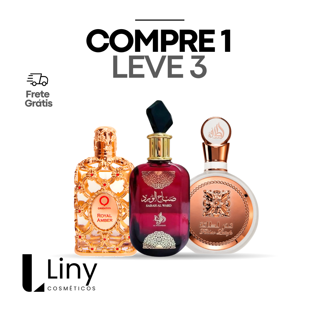 PROMOÇÃO COMPRE 1 LEVE 3 - Sabah Al Ward, Fakhar e Royal Amber - 100ml Cada